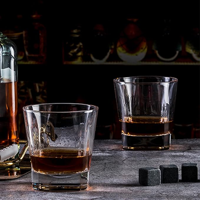 Personalized Whiskey Gifts for Dad- 11 Oz Engraved Custom Engraved Whiskey Glass in Wooden Box - Father's Day Present, Dad Birthday Gifts From Daughter, Wife or Son - Old Fashion Glass for Daddy