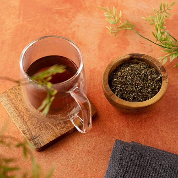 Positively Tea Company, Organic Spearmint Green, Green Tea, Loose Leaf, USDA Organic, 1 Pound Bag