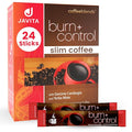 Javita Burn + Control Instant Coffee – Smooth Arabica, Robusta Blend with Garcinia & Yerba Mate – Supports Metabolism & Daily Energy – Convenient Slim-Style Coffee Mix (1 box/24 serv.)