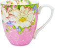 14oz Bone China Coffee Mugs for Women Floral Coffee Mug Tea Cups Novetly Coffee Cups Gift for Women Mom Friends