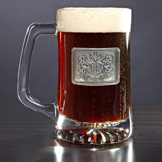 Embossed Beer Mug with Personalized Crest (Custom Product)
