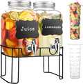 1 Gallon Glass Drink Dispensers For Parties，Lemonade Beverage Dispenser With Stand And Spigot For BBQ, Picnic, Party,Laundry Detergent Dispenser