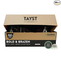 Tayst Coffee Pods, Bold & Brazen Dark Roast, K Cups Compatible with Keurig Coffee Maker, Sustainable Single Serve, Pack of 100