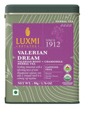 Luxmi Estates - Valerian Dream - Organic Valerian Root Tea for Sleep - Loose Leaf - 50g (25 Cups) | with Valerian Root, Chamomile & Lavender | Perfect Wellness Sleep Tea