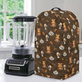 Brown Coffee Grinders Blender Cover Dust Cover Appliance Dust Cover for Food Processor Coffee Maker Foldable Juice Maker with Top Handle Kitchen Decor