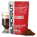 Blackout Coffee Climax Amaretto, Irish Cream & Kahlua Flavored Ground Coffee – Medium Roast, Smooth Taste, Guilt-Free Indulgence – Freshly Roasted 12oz Bag.