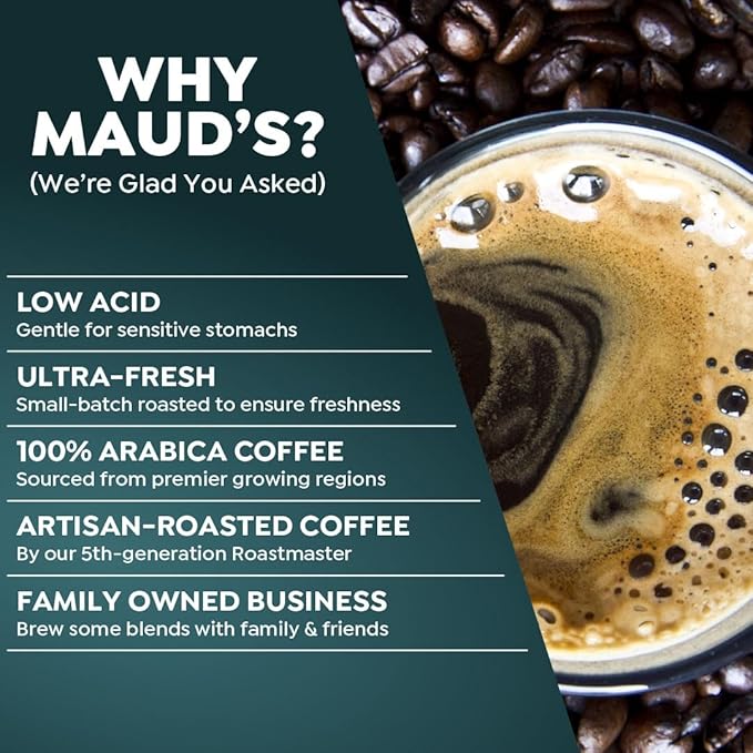 Maud's Kona Coffee Pods, 200 ct, Medium Roast Coffee in Recyclable Single Serve Pods – 100% Arabica Coffee, Compatible with Keurig K Cups Maker