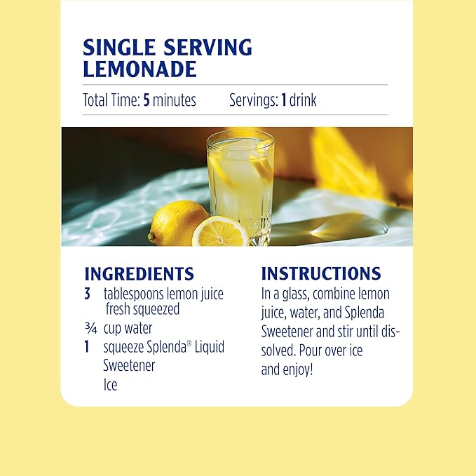 SPLENDA LIQUID Zero Calorie Sweetener drops, 1.68 Ounce Bottle (Pack of 10)