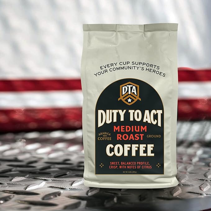Duty to Act Dark Roast Ground Coffee, 2 lbs (Pack of 5)