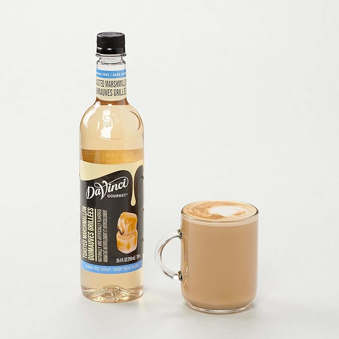 DaVinci Gourmet Sugar-Free Toasted Marshmallow Syrup, 25.4 Fluid Ounces (Pack of 1)