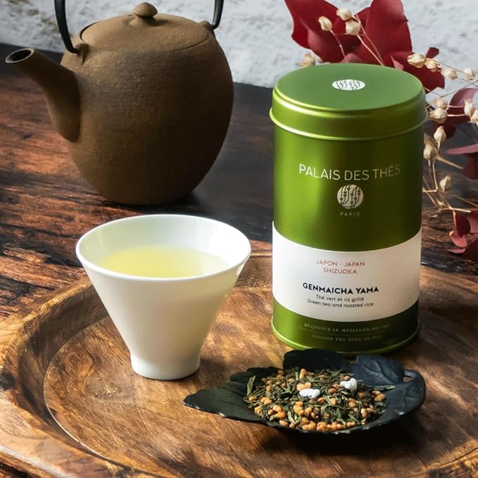 Palais des Thés - Genmaicha Yama - Japanese Green Tea & Roasted Rice - Premium Loose Leaf, 4.6oz Tin