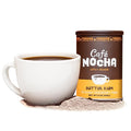 Fireside Coffee Butter Rum Café Mocha - Flavorful Instant Coffee Chocolate Blend - Premium Caffeinated Drink Mix for Hot, Iced, Milkshake, and Mocha Frappe Mix, Only Add Water and Enjoy, 8 Ounces
