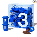 SATURNBIRD Instant Coffee Cold Brew，Coffee Packets of Medium Roast, 100% Arabica, Enjoy Hot/Cold Freeze Dried Iced Coffee, 24 Single Servings for Home, Travel, Office (NO.3)