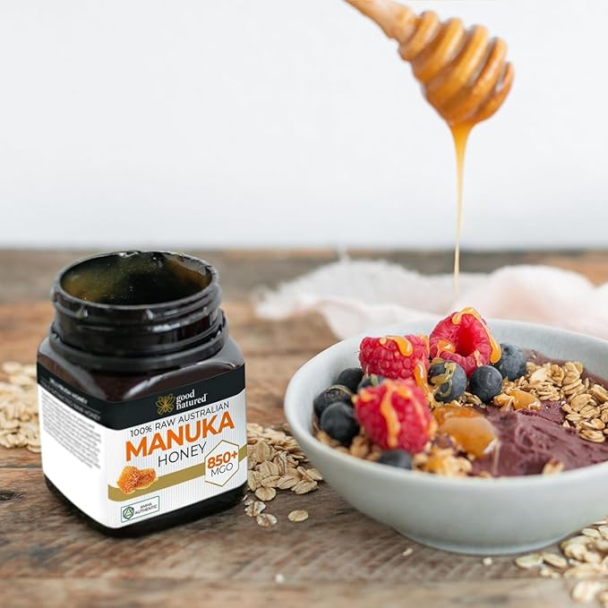 Good Natured Manuka Honey (MGO 850+) - High Grade Raw Manuka Honey Medical Grade, Non-GMO, Lab-Tested & AMHA Certified, BPA-free, 8.8 oz