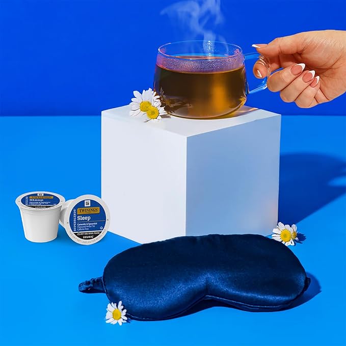 Twinings Sleep Herbal Tea K-Cup Pods for Keurig, 24 Count (Pack of 1), Formerly Nightly Calm, Camomile, Spearmint, & Lemongrass, Naturally Caffeine-Free, Enjoy Hot or Iced