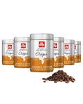 Illy Whole Bean Coffee, Etiopia Light Roast - Delicate Intensity with Floral Jasmine & Citrus Notes - 100% Arabica - Whole Beans - Pressurized Packaging Sealed for Freshness - 8.8oz can (Pack of 6)