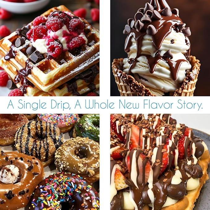 Gulluoglu Topping Sauce – Caramel Dessert Sauce, 10.14 fl oz 300g | Squueze Bottle | Perfect for Ice Cream, Cakes & Coffee, Topping (3 pack, Caramel)