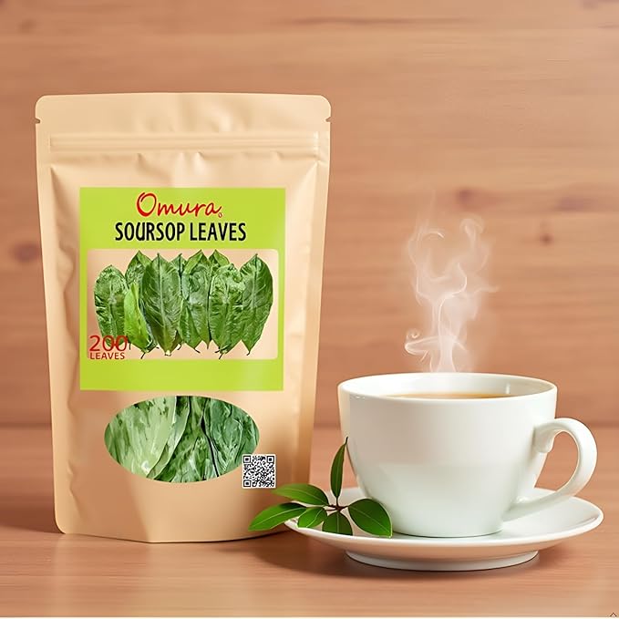 Omura Dried Soursop Leaves - 200 Graviola Soursop Leaf Tea - Herbal Tea - Guanabana Leaves for Brewing - Tea Leave