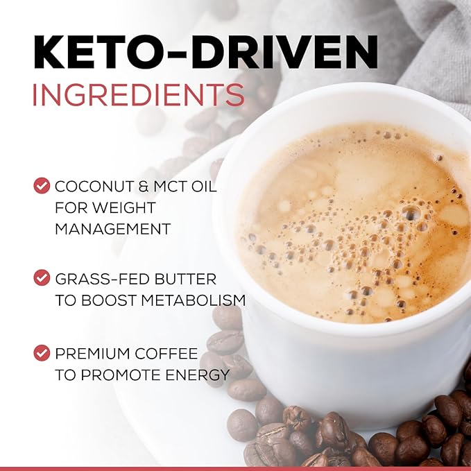 Vilorenz Mushroom-Keto Coffee. NO AFTER TASTE. Organic Adaptogenic Mushrooms, Grass Fed Butter and MCT Oil for Keto lifestyle. Premium Instant Arabica Beans, Medium Roast. 100% COFFEE TASTE