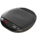 Mini Coffee Scale with Timer - Digital Espresso Scale 2kg/0.1g Accuracy Pour Over Coffee Rechargeable Down to 0.1g High Precision for Kitchen Food Weighing Measuring Baking Brown