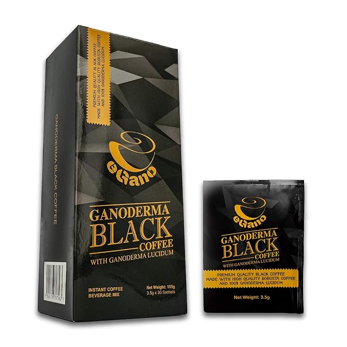 3 Boxes Premium eGano Ganoderma Black Coffee Instant Coffee With Ganoderma Lucidum Extract (3.5g x 30 Sachets/Box)