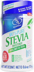 BSL 100% Pure Stevia Extract Powder Without Erythritol 0.6 Oz, No Artificial Sweetener, 620 Servings | Zero Calorie & Keto Friendly, Pure Stevia Powder
