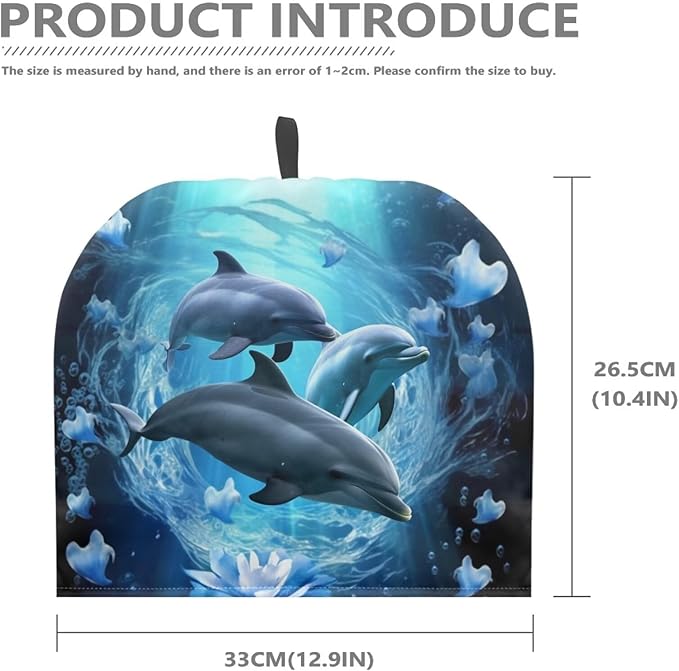 Dolphin Tea Cozy for Teapot Insulated Floral Tea Pot Cozy for Keeping Warm for Kitchen Decorative Tea Cosy for Teapot Tea Cozies