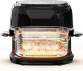 6QT All-Glass Air Fryer with 360° View - 8-in-1 Functions (Fries/Wings/Fish/Shrimp), Presets, Digital Touchscreen, Nonstick Basket, Dishwasher Safe, Extra-Long Design for Whole Fish & Asparagus