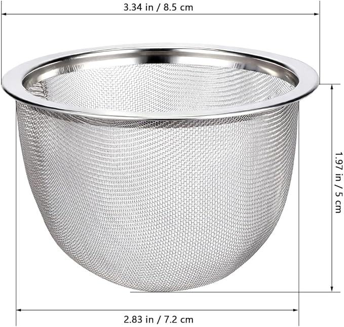 Kichvoe 4Pcs Teapot Strainers: Mesh Tea Strainer Fine Mesh Filter For Teapot Kettle Accessories For Tea Brewing, 3.34 * 3.34 * 1.96inch