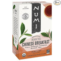 Numi Organic Chinese Breakfast Tea, 54 Black Tea Bags, Yunnan Black Breakfast Tea