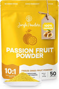 Jungle Powders Passion Fruit Powder 7 Ounce, Freeze Dried Passion Fruit Puree Powder for Baking Smoothies Lilikoi Granadilla Additive Free Purée Extract Fruit Juice Supplement