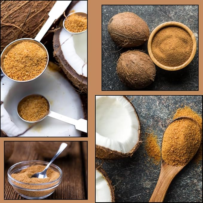 Tropical Goodness Organic Coconut Palm Sugar — 16 oz (1 lb) | USDA Organic • Kosher • Vegan • Non-GMO | Natural Low-Glycemic Sweetener for Baking, Coffee, & Cooking — Sustainable, Unrefined Tropical Flavor