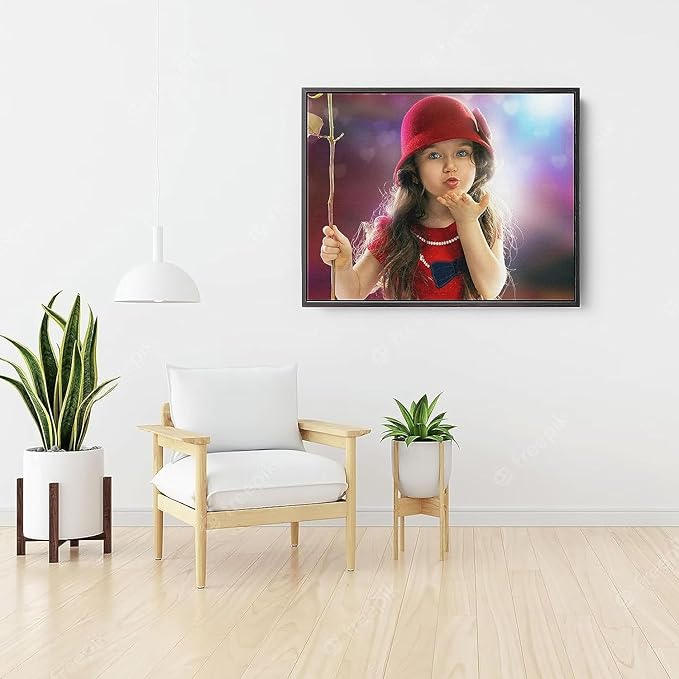 P&L ART. Personalized Custom Canvas Prints: Photo On Canvas Transform Your Photos into Stunning Framed Wall Art Digitally Printed Photo To Canvas Ideal for Home Decor Gifts Keepsakes Black 24x36