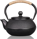 PARACITY Cast Iron Teapot Japanese Tetsubin Coated with Stainless Steel Infuser, Stovetop Tea Kettle for Boiling Hot Water Tea, Mothers Day Gifts from Daughter/Son 23.5 Oz /700 Ml