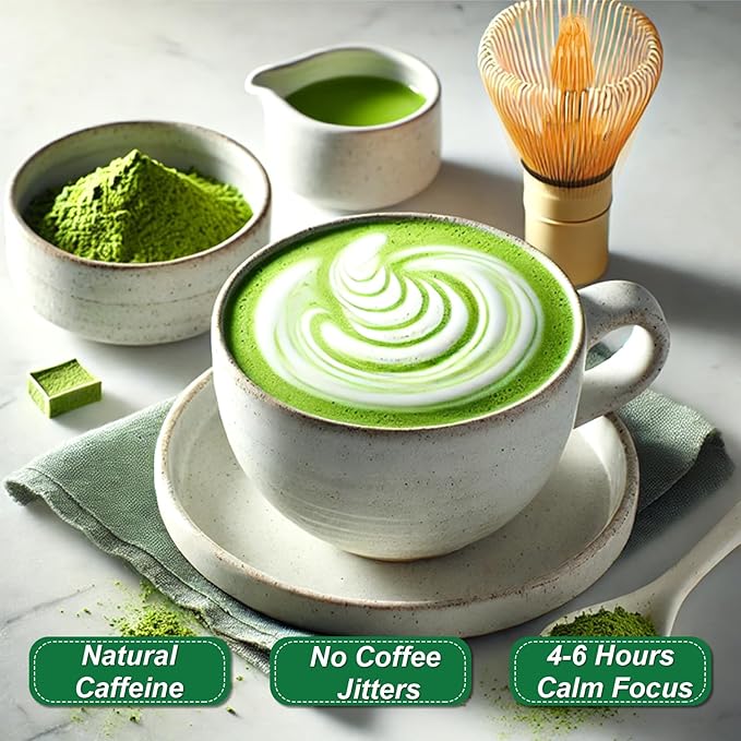 Letstay Matcha, Matcha Powder Ceremonial Grade Highland Matcha Tea Organic Matcha Green Tea - Premium 1st Harvest - Zero Sugar, Halal Certified & SGS Certified & FSSC 22000, 30g (1.06oz) Tin