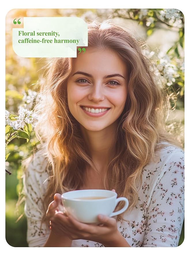 LOOMICA Decaf Jasmine Green Tea, Decaffeinated, Smooth & Refreshing Jasmine Green Tea Bags, Naturally Fragrant with Fresh Blossoms, Perfect for Relaxation & Daily Enjoyment, 20 Counts (Pack of 2)