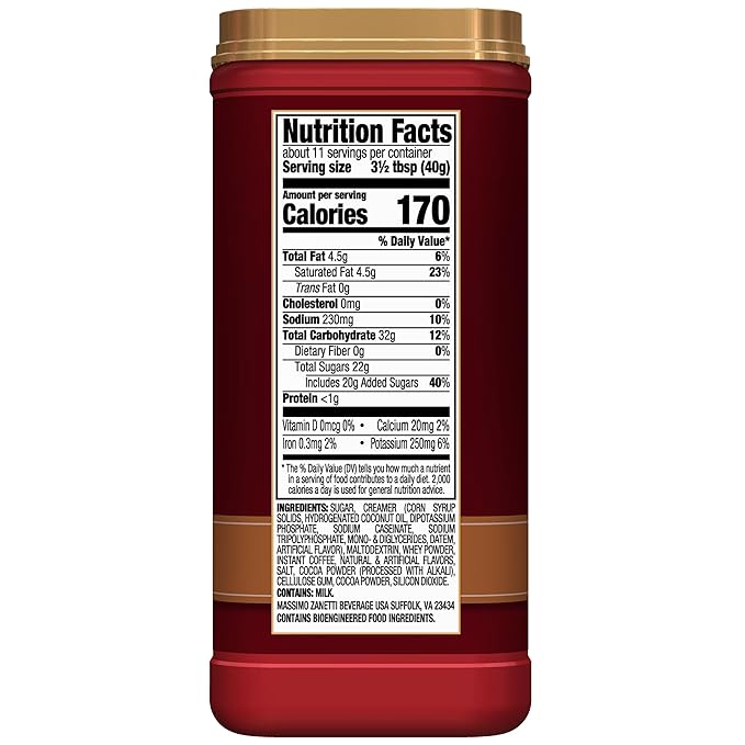 Hills Bros. Instant Cappuccino Mix, English Toffee (16 Oz, Pack of 1) – Convenient and Versatile, Instant Hot or Iced Coffee, Frothy & Rich English Toffee Flavor - Just Add Water