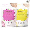 Waka Instant Tea Mix, 2 Bag Bundle - 100% Tea Leaves, No Additives, Unsweetened Tea Powders - Raspberry Flavored & Lemon Flavored Green (4.5oz Each)