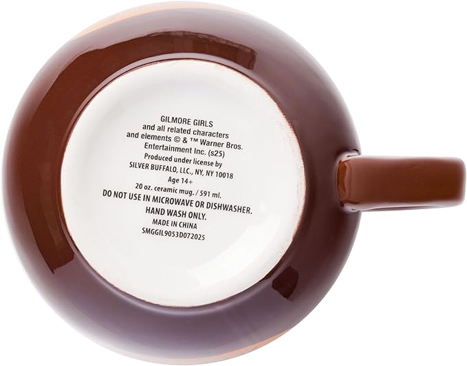 Silver Buffalo Gilmore Girls Luke's Coffee Pot Ceramic 3D Sculpted Mug, 20 Ounces