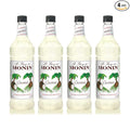 Monin - Coconut Syrup, Sweet and Rich, Great for Cocktails and Smoothies, Gluten-Free, Non-GMO (1 Liter, 4-Pack)