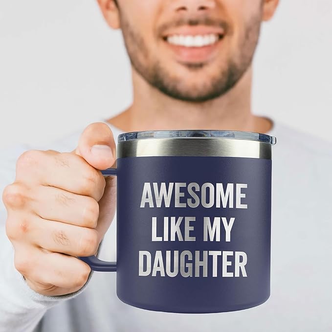 Christmas Gifts for Dad, Men - Gifts for Dad from Daughter, Son - Dads Birthday Gift Ideas, Happy Birthday gifts for Dads, Fathers - Best Dad Ever Gift, Present for dads - 14 Oz dad Mug