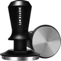 58mm Espresso Tamper, Coffee Tamper with 30lbs Spring Loaded, Espresso Coffee Tamper with Stainless Steel Ripple Base and Aluminum Handle Fits for E61,Breville and All 58mm Espresso Machines