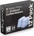 12 Pack Water Filters for Cuisinart Coffee Makers by GoodCups - Replacement Charcoal Water Filters - Fits All Cuisinart Coffee Machines