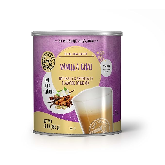 Big Train Vanilla Chai Tea Latte Beverage Mix, 1.9 Pound (Pack of 1)