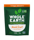 WHOLE EARTH Monk Fruit Sweetener with Erythritol, Plant-Based Sugar Alternative, 4LBS