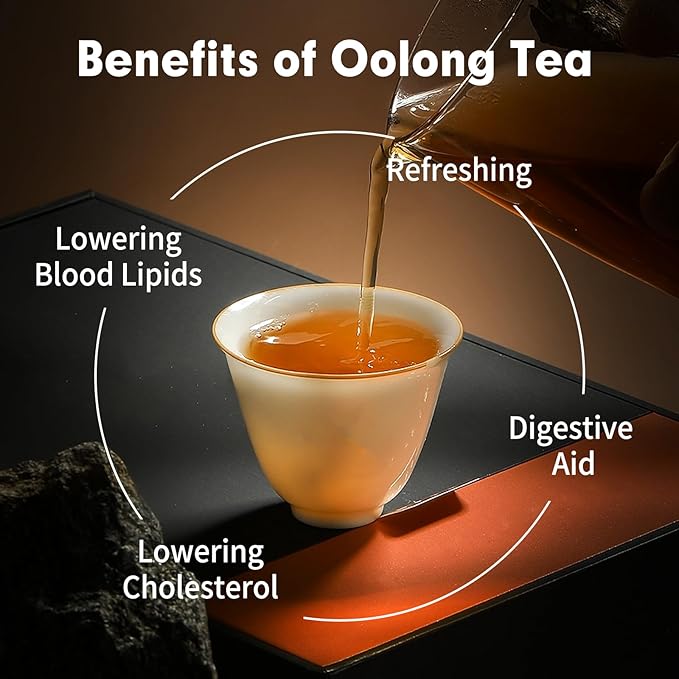 YUANSHENG Dahongpao Oolong Tea, Fujian Wuyi Rock Oolong Tea Loose Leaf with Nectar Aroma, Dark and Moist, Natural High Mountain Chinese Tea Dahongpao Big Red Robe 3.53Oz (100g) 特级大红袍 乌龙茶 中国功夫岩茶