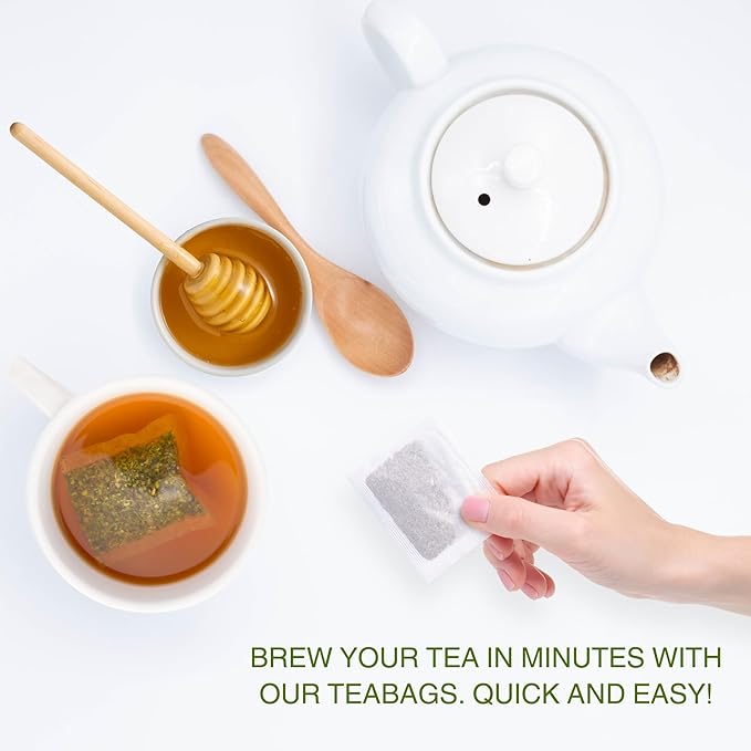 KHWAN’S TEA Premium Soursop Tea Bags, Pure Graviola Leaves, Handpicked Guanabana Leaf Herbal Tea, Caffeine-Free, No Sugar, Gluten-Free, Flavorful & Nutrient-Rich, Soursop Leaves Tea (2g/bag)