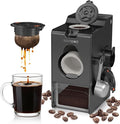SavePod Coffee Pod Maker with Reusable Coffee Pods, Compatible with Keurig and K-Cup Coffee Machines, Smart, Easy to Use & Convenient (Black, Small)