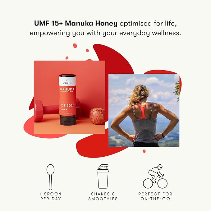 New Zealand Honey Co. Manuka Honey UMF 15+ Squeezy | 500g | 17.6oz