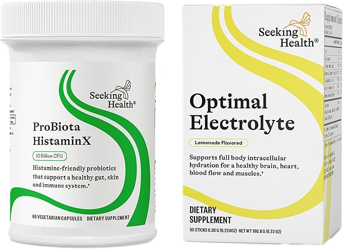 Seeking Health ProBiota HistaminX - Digestion Supplement for Gut Health Support - Support Histamine with Lactobacillus Plantarum & Lactobacillus Salivarius - Support Immune & Skin Health - 60 Capsules